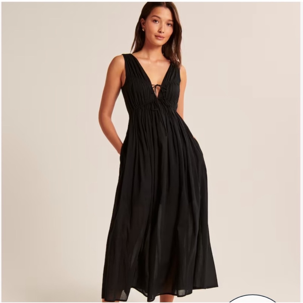 Abercrombie Tank Tie-Front Maxi Dress